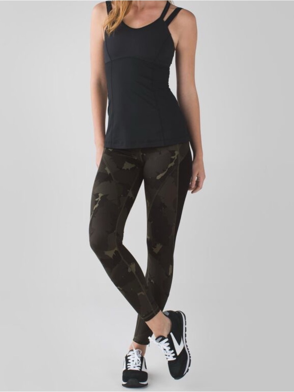 Lululemon Patience Pant Leggings in a Camo Pattern, size 6